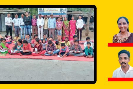 પાટનગરની ફૂટપાથ પર ‘પ્રભુની પાઠશાળા’!